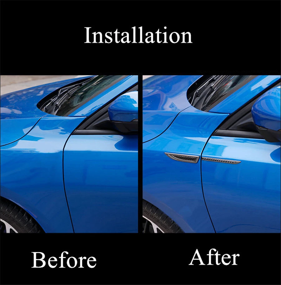 Guardabarros Carrocería Daga Emblema Borde Adhesivo Ala Lateral Decoración Accesorios 3D Foto 4 de 4