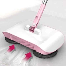 Combination of Broom and Mop Hand Push Type Scoop Dustpan Set Floor Sweeper New