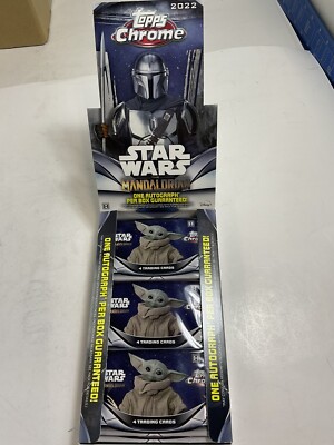 2022 Topps Chrome Star Wars Galaxy Factory Hobby Pack Possible Auto For...
