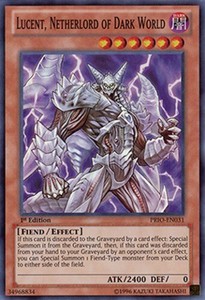 Lucent Netherlord of Dark World - PRIO-EN031 - Super Rare - 1st Edition x1 - Nea