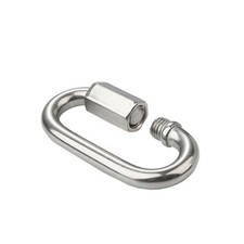 HEAVY DUTY QUICK LINK SCREW LOCK Chain Fastener Hook Carabiner Outdoor Sport