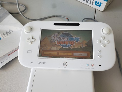 8GB White Nintendo Wii U Console System Bundle w/ Box + Scribblenauts Game - Picture 11 of 11