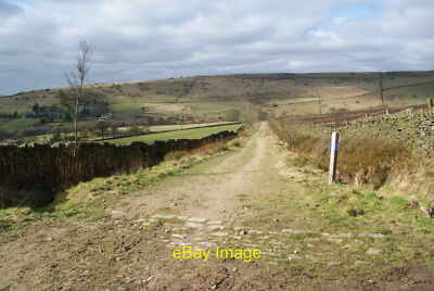 Photo 12x8 Track on Matley Moor Heading in the direction of Cown Edge. It  c2012