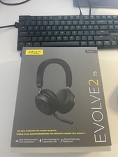 Jabra Evolve2 75 Wireless On-Ear Bluetooth NC MEMS Headphones Black