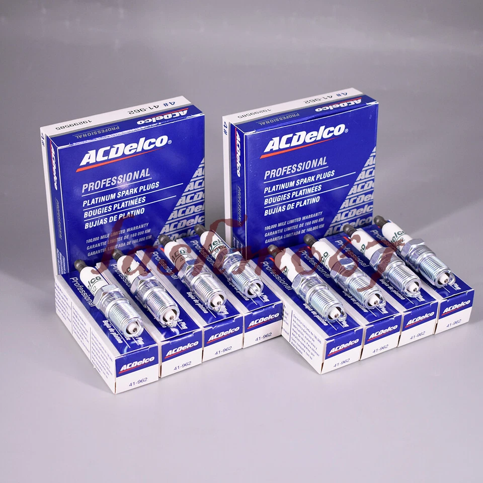 Paquete de 8 bobinas de encendido y bujías y cables para Chevy GMC UF271 41-962 48322 Foto 4 de 4