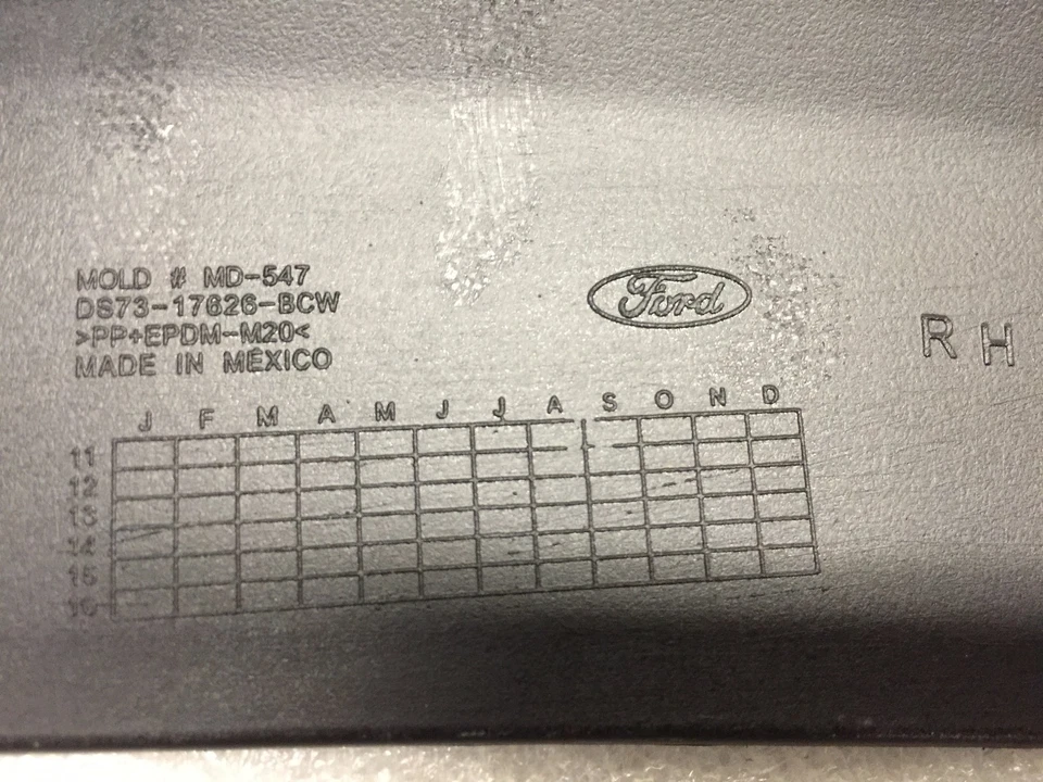 2013-2016 FUSION FRONT BUMPER LOWER VALANCE RH/LH SET OEM STERLING GRAY UJ Foto 3 de 4