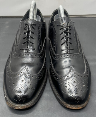 Florsheim Imperial Wingtip 92329 Black Leather Dress Formal Brogue