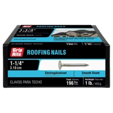 #11 X 1-1/4 In. Electro-Galvanized Steel Roofing Nails (1 Lb.-Pack)