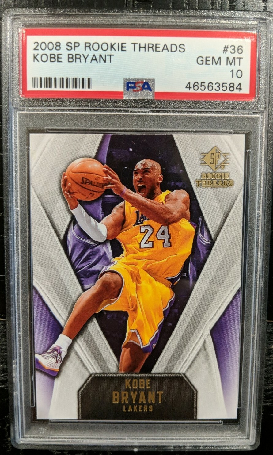 2008 SP Rookie Threads Kobe Bryant PSA 10 GEM MINT Lakers GORGEOUS #36