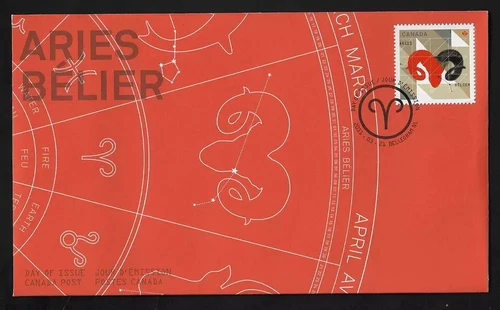 Canada - FDC - 2449 - Signs of the Zodiac Aries - 2011