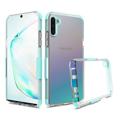 For Samsung Note 10 Edge Sturdy Shockproof Bumper Transparent PC TPU Case CLEAR/