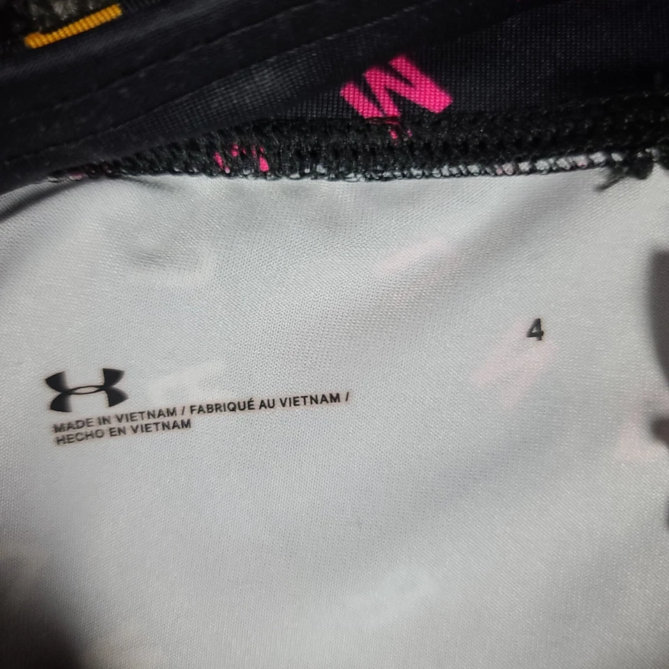 Girls Leggings Lot Size 4 Under Armour Cropped & Cat Jack Two School Pairs - Image 2 of 4