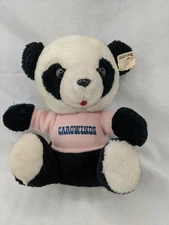 Carowinds Panda Bear Plush 8 Inch Dan Brechner Vintage Stuffed Animal Toy