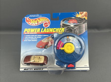 Hot Wheels Power Launcher 65868 Blue Belt Mount Launcher w/Bronze Mustang NIB