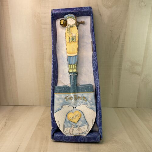 Teresa Kogut "WARM HUGS" Holiday "NAUGHTY & NICE" wall shovel 21" long - NIB