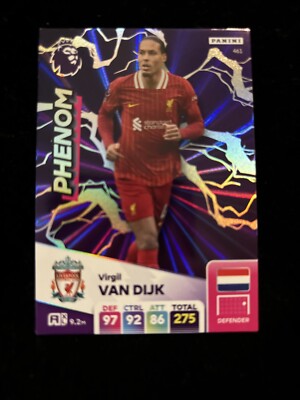 panini adrenalyn xl EPL 2025 Virgil Van Dijk Phenom Card 461 | eBay