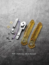 1 Set ULTEM PEI Handle Scales w/ Pocket Clip For Benchmade 940 Osborne KnivesEDC