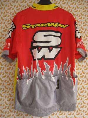 Maillot Cycliste Vintage Starway New Generation, Tricots Du Rocher, Taille 4/L, Manches Courtes