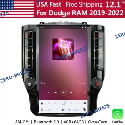 12.1''For Dodge RAM 1500 2500 3500 Car GPS Navigation Headunit Radio Stereo 4+64G