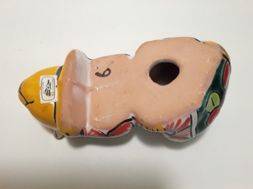 *Talavera Kitty Cat Shelf Sitter* Hand Painted Mexican Pottery *AS IS* Tiny Chip - Picture 5 of 9