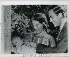 1965 Press Photo King Constantine and Queen Anne-Marie of Greece with Daughter
