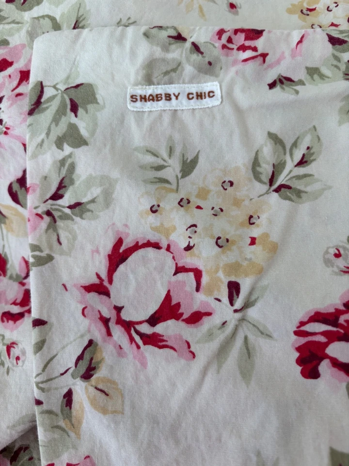 Edredón Shabby Chic Couture Rachel Ashwell Cluster rosa crema doble Foto 2 de 4