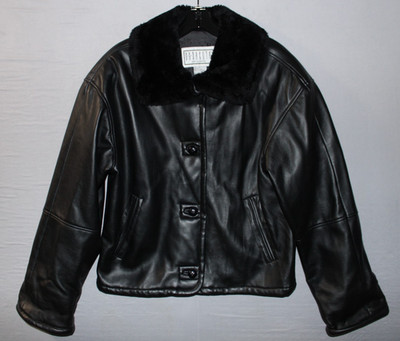 BB Dakota Pret A Porter Vintage Jacket Faux Fur Collar Button Up Quilted Lined