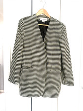 CHRISTIAN DIOR Suit size 10 Vintage Blazer Jacket Skirt 2-piece Checkered