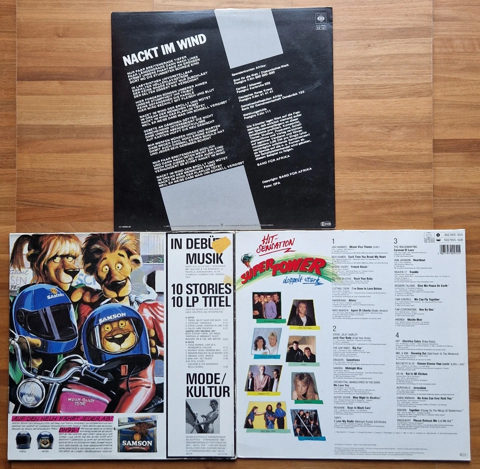 alphaville Falco et al 3x Vinyl Super Power DEBÜT 07/84 Magazin LP Nackt Im Wind - Bild 3 von 4