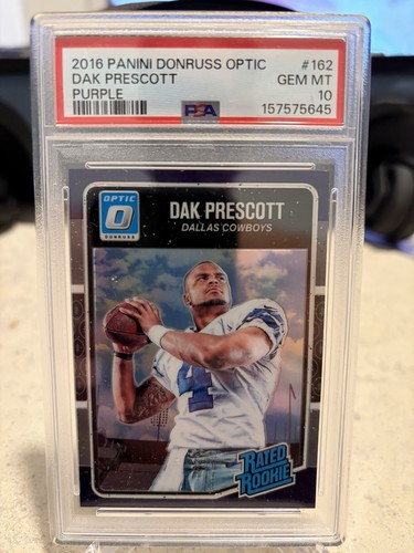 Dak Prescott [Purple] #162 2016 Panini Donruss Optic card