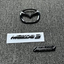 For 2017 -2019 Mazda3 Badge Car Front Grille Rear Trunk Badge Sticker SKYACTIV