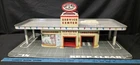 Vintage 1960's Marx Tin Litho Day & Nite Gas Service Station Center Lubritorium