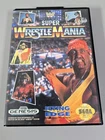 X-51 VINTAGE ORIGINAL SEGA GENESIS GAME SUPER WRESTLE MANIA W/ BOX