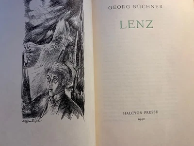 Georg Büchner, Lenz - Halcyon-Presse Maastricht, 1 v. 250 Ex., selten - Bild 1 von 4