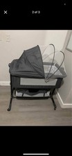 3 in 1 Baby Bassinet Bedside Sleeper Portable Crib Pack and Play with Mattress