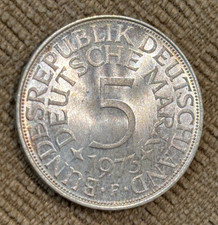 Germany 5 Mark 1973 F - BU - Silver