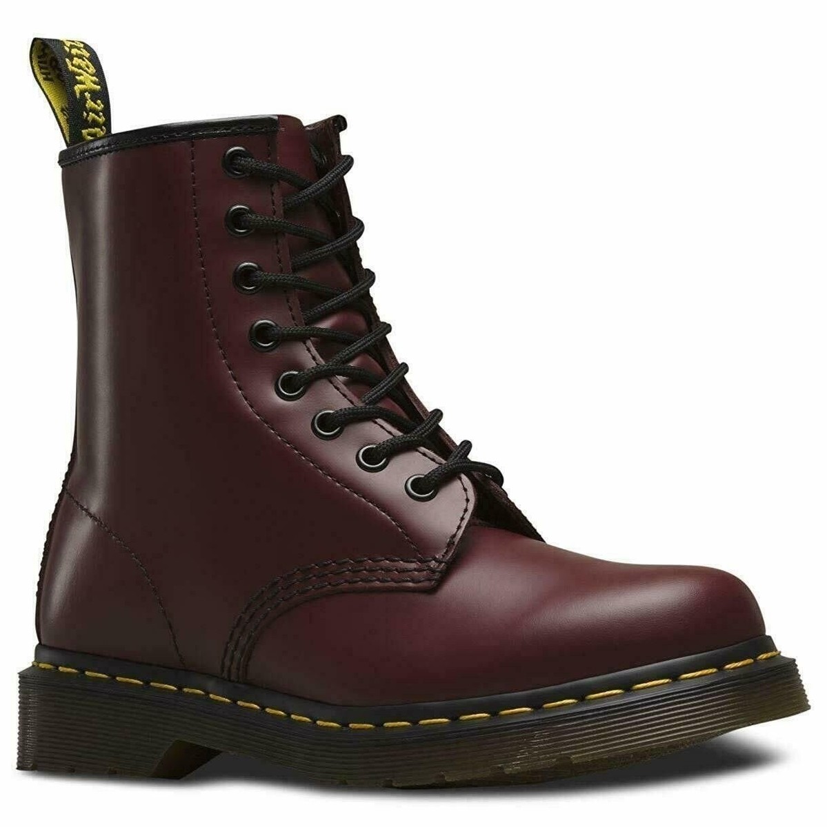 Dr. Martens 1460 Original 8-Eye Leather Boot CHERRY RED SMOOTH,Wmn