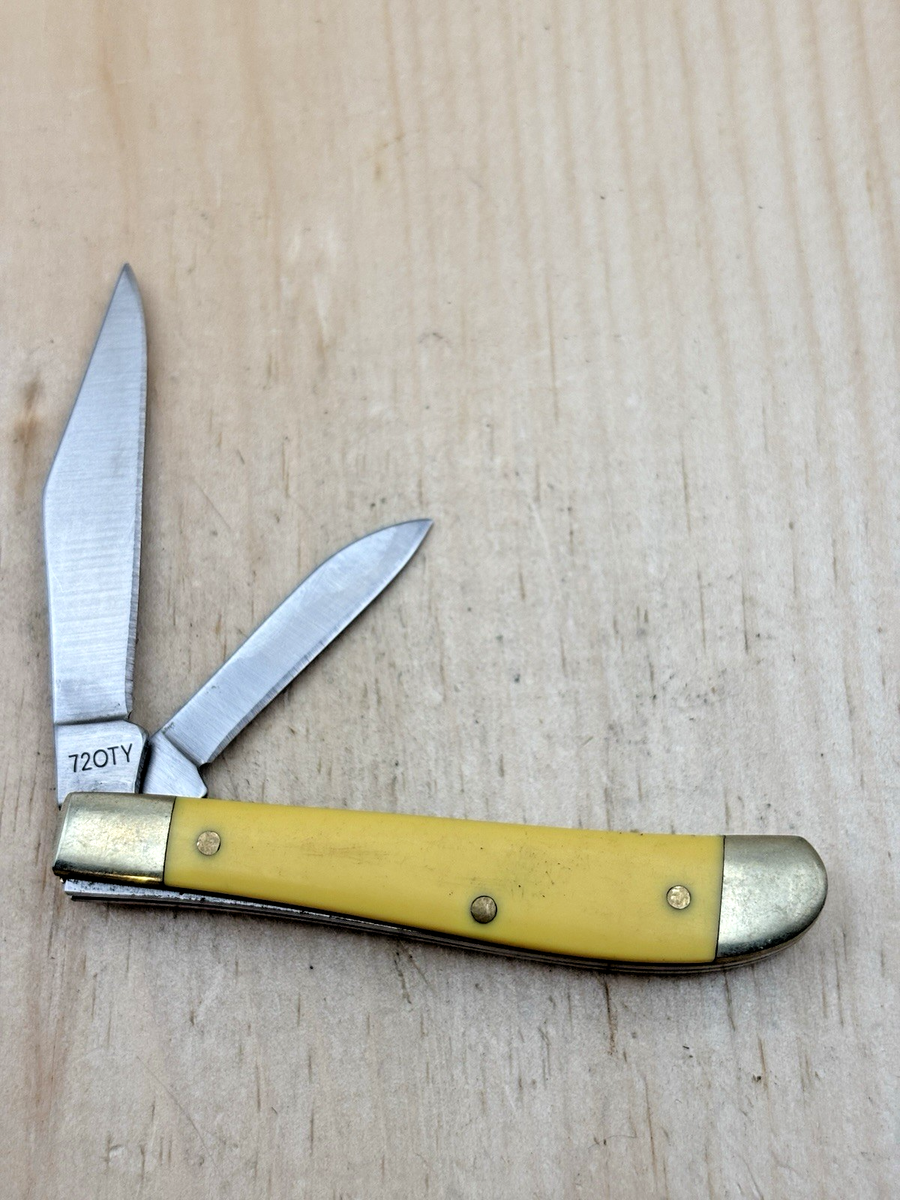 Schrade Old Timer 720TY Dog Leg Jack Two Blade Pocket Knife FREE