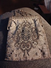 French Steel Micro Beaded Purse