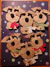 Unique Handmade Airedale or Welsh Terrier Stocking Stuffers and 2 FREE Cards