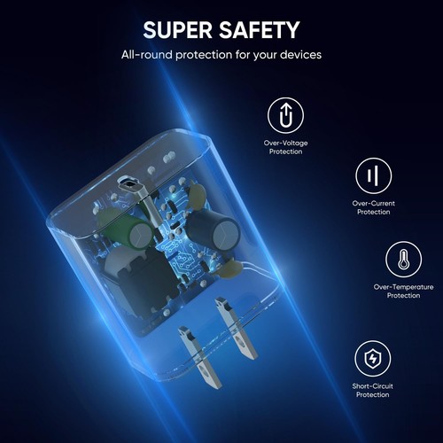 iPhone Charger Fast Charging – 20W USB C Wall Plug w/ 6FT+10FT Cables for iPhone - Picture 3 of 8