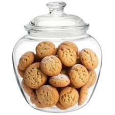 Frcctre 1 Gal Acrylic Candy Cookie Jar with Airtight Lid, Shatterproof Kitche...