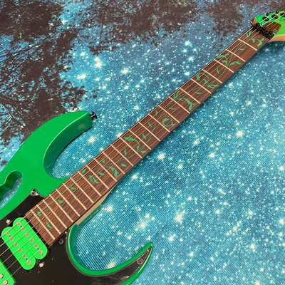 #ad Custom Green Electric Guitar HSH Green Parts 24 Frets FR Bridge Free Ship $288.00