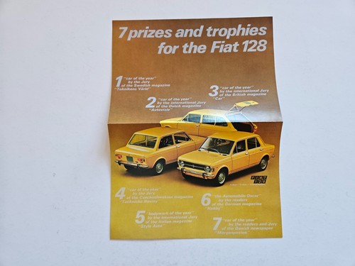 FIAT 128 FAMILIARE SALES BROCHURE PACK 1972 - Picture 2 of 11