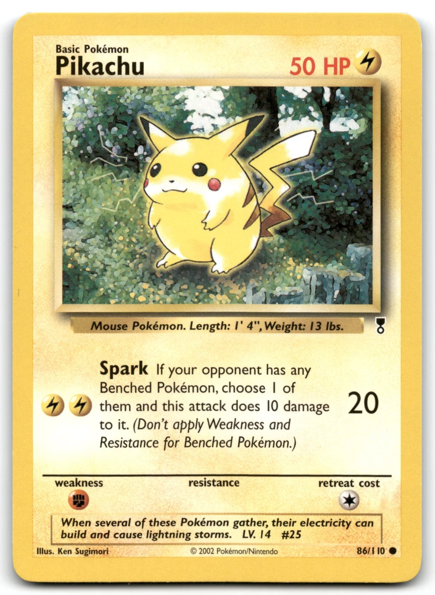 Pikachu Pokémon TCG Legendary Collection Individual Collectible