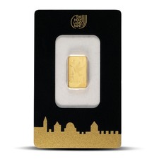 2.5 Gram The Holy Land Mint Gold Bar (New w/ Assay) 4991.86 per troy oz