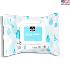 30 Count Biodegradable Feminine Wipes - Sensitive Skin Approved  Eco-Friendly