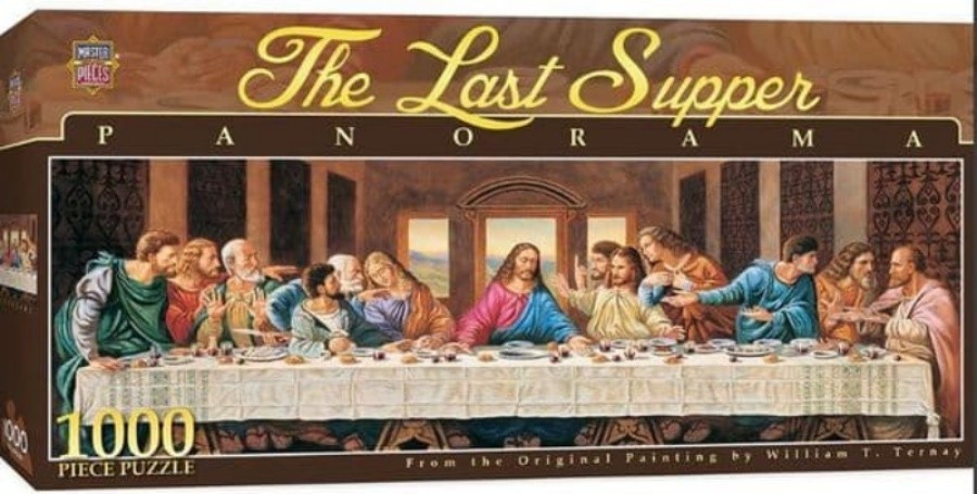 The Last Supper 1000pc panoramic jigsaw puzzle by Masterpieces  CLEARANCE