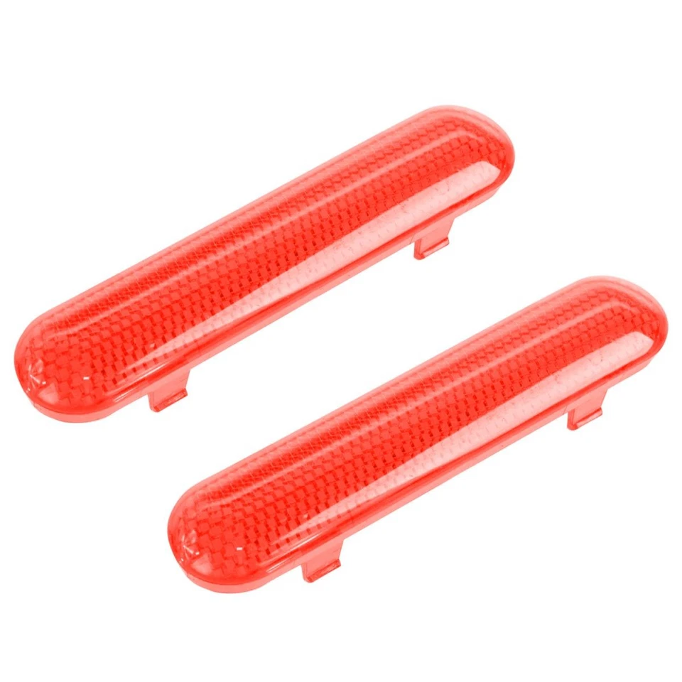 Par reflector de panel de puerta rojo lado conductor y pasajero OEM 15961884 para GM Foto 2 de 4
