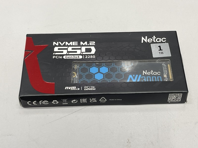 Netac 1TB NVMe PCIe Gen3x4 M.2 Internal SSD to 3100 MB/s w Aluminum Heatspreader